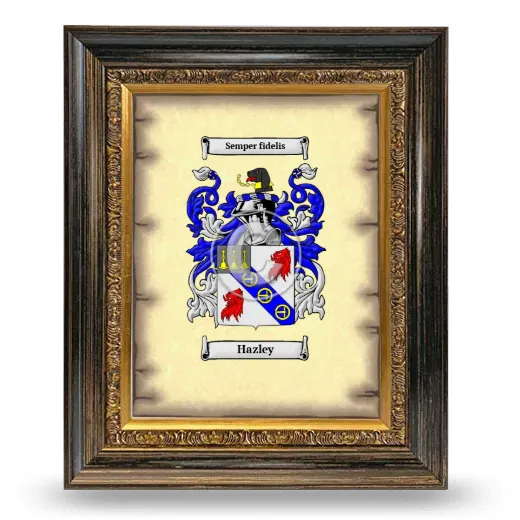 Hazley Coat of Arms Framed - Heirloom