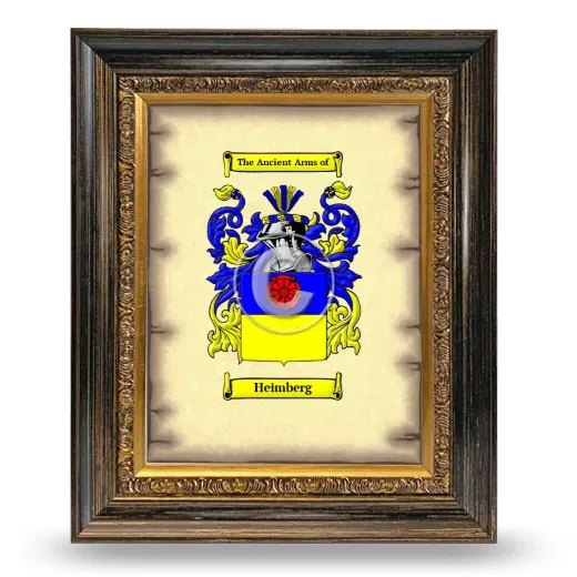 Heimberg Coat of Arms Framed - Heirloom