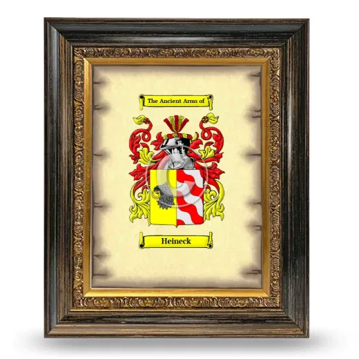 Heineck Coat of Arms Framed - Heirloom