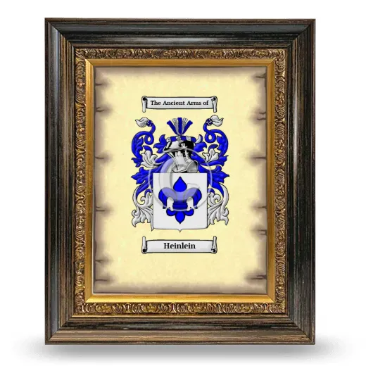 Heinlein Coat of Arms Framed - Heirloom