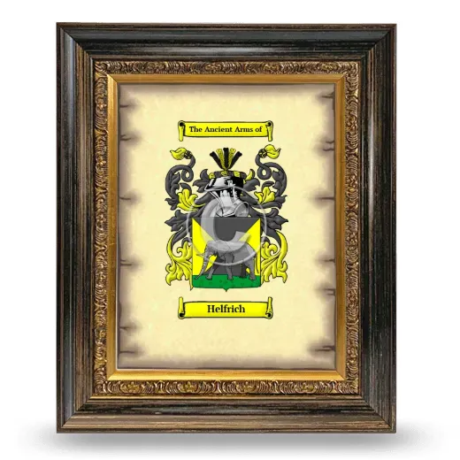 Helfrich Coat of Arms Framed - Heirloom