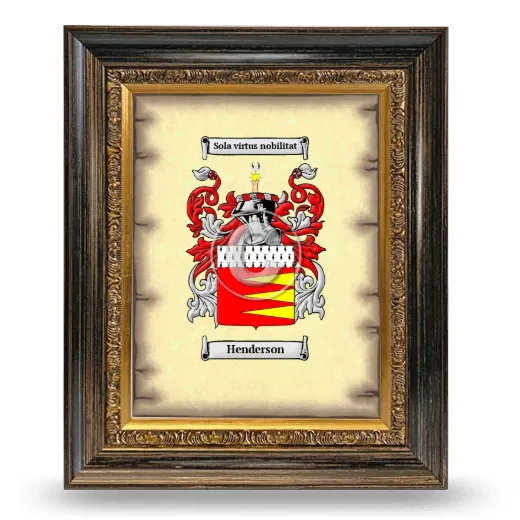 Henderson Coat of Arms Framed - Heirloom