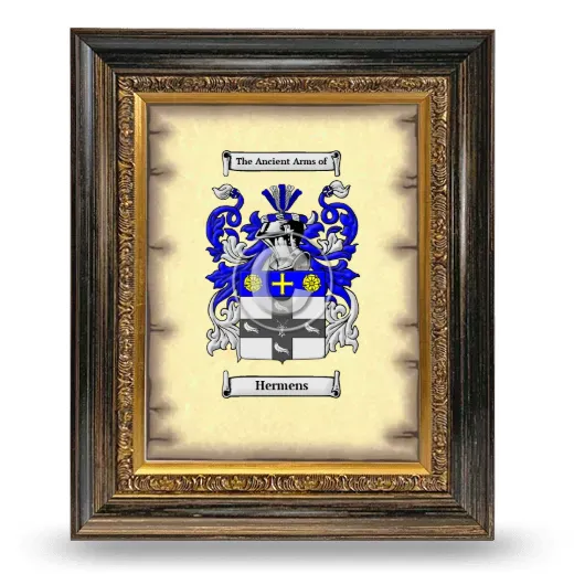 Hermens Coat of Arms Framed - Heirloom