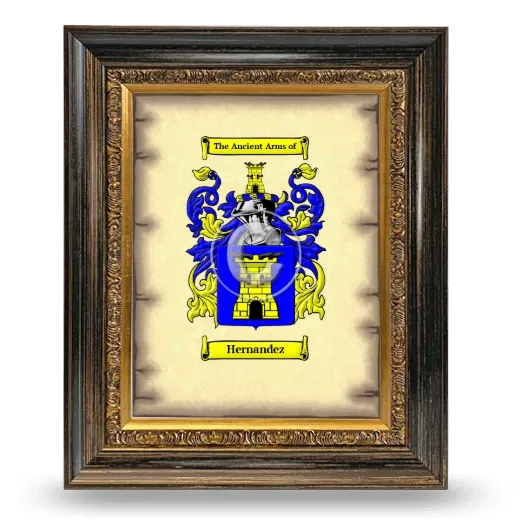 Hernandez Coat of Arms Framed - Heirloom