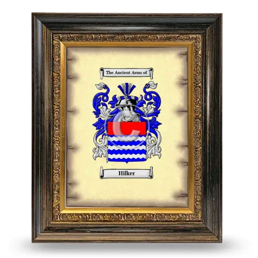 Hilker Coat of Arms Framed - Heirloom