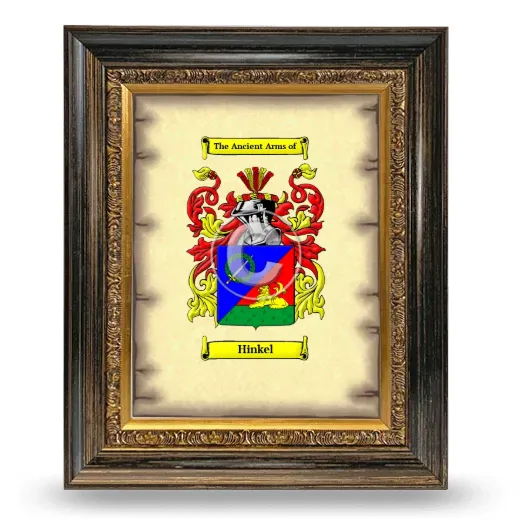 Hinkel Coat of Arms Framed - Heirloom