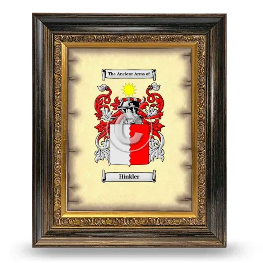 Hinkler Coat of Arms Framed - Heirloom