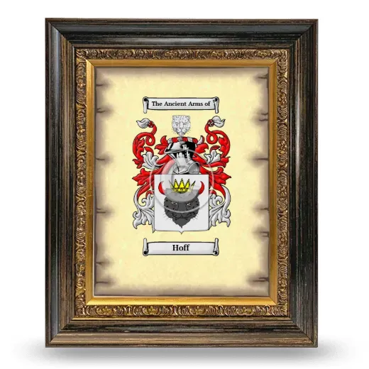 Hoff Coat of Arms Framed - Heirloom
