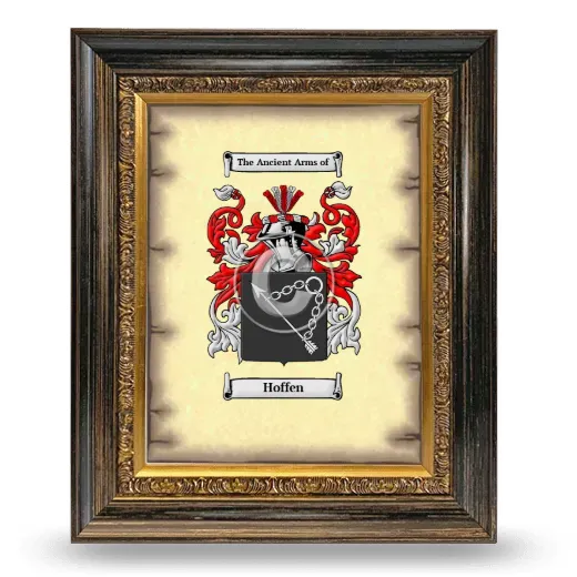 Hoffen Coat of Arms Framed - Heirloom