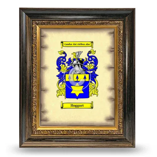 Hoggart Coat of Arms Framed - Heirloom