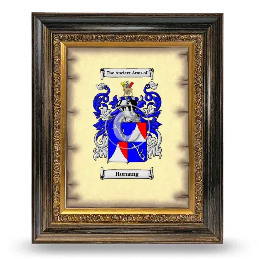 Hornung Coat of Arms Framed - Heirloom