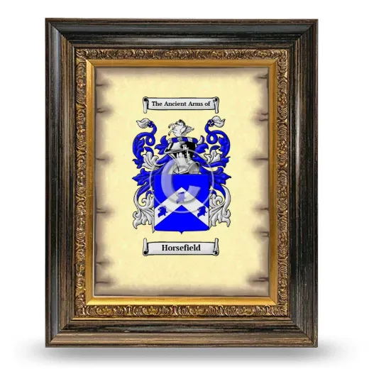 Horsefield Coat of Arms Framed - Heirloom