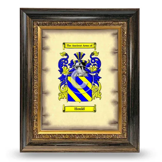 Hould Coat of Arms Framed - Heirloom