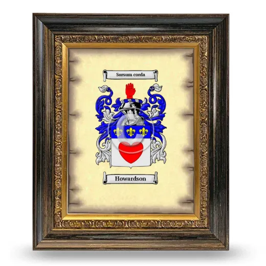 Howardson Coat of Arms Framed - Heirloom