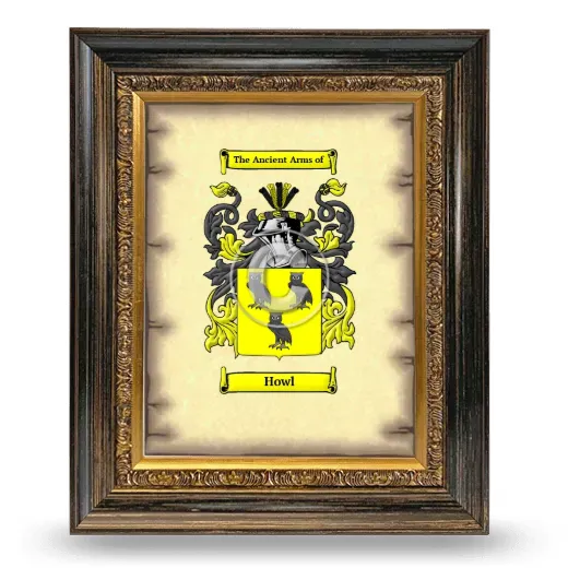 Howl Coat of Arms Framed - Heirloom