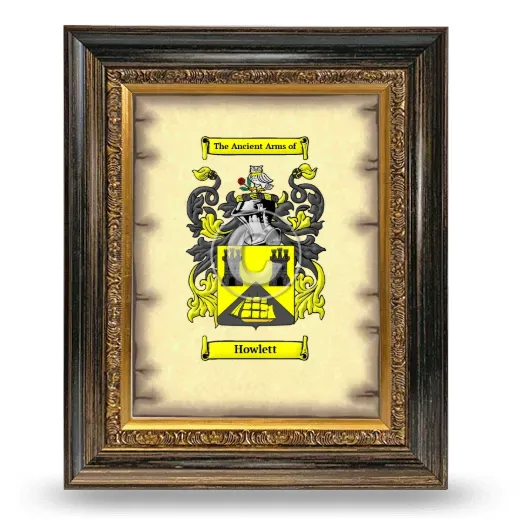 Howlett Coat of Arms Framed - Heirloom