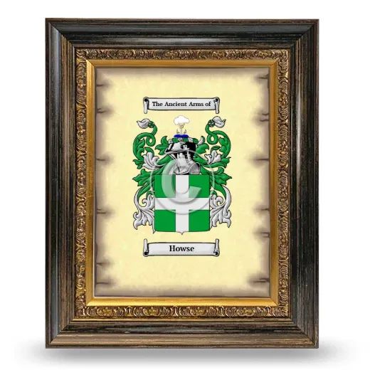 Howse Coat of Arms Framed - Heirloom