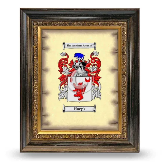 Huey's Coat of Arms Framed - Heirloom