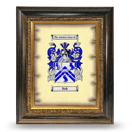 Huk Coat of Arms Framed - Heirloom