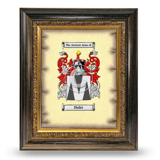 Hulst Coat of Arms Framed - Heirloom