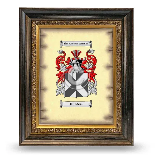 Hunter- Coat of Arms Framed - Heirloom