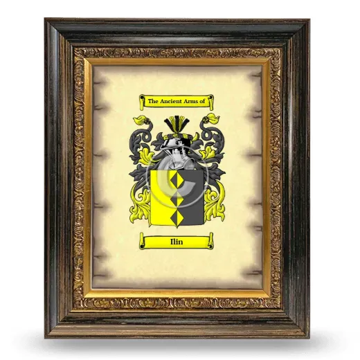 Ilin Coat of Arms Framed - Heirloom