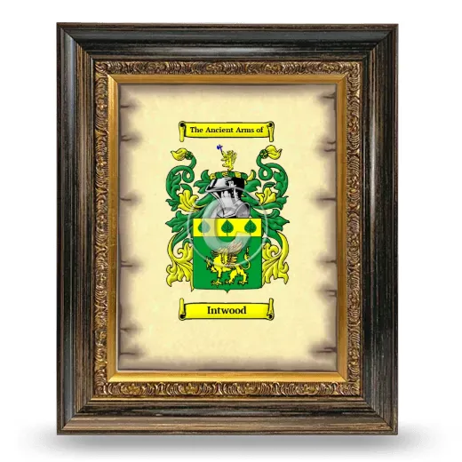 Intwood Coat of Arms Framed - Heirloom