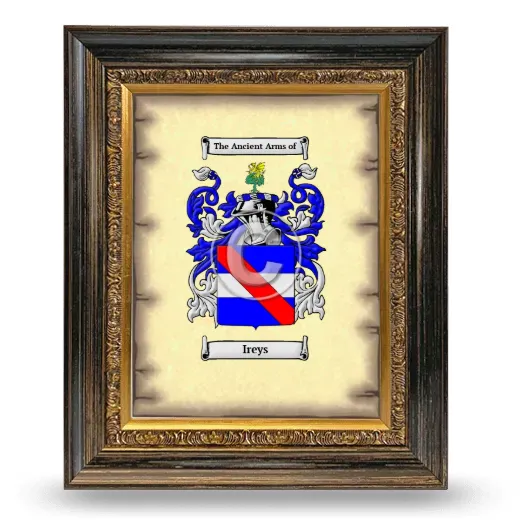 Ireys Coat of Arms Framed - Heirloom