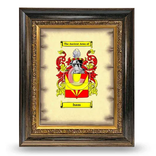 Isam Coat of Arms Framed - Heirloom