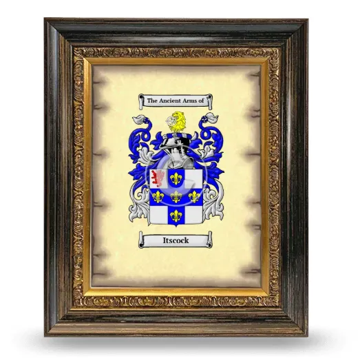 Itscock Coat of Arms Framed - Heirloom