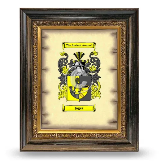 Jager Coat of Arms Framed - Heirloom