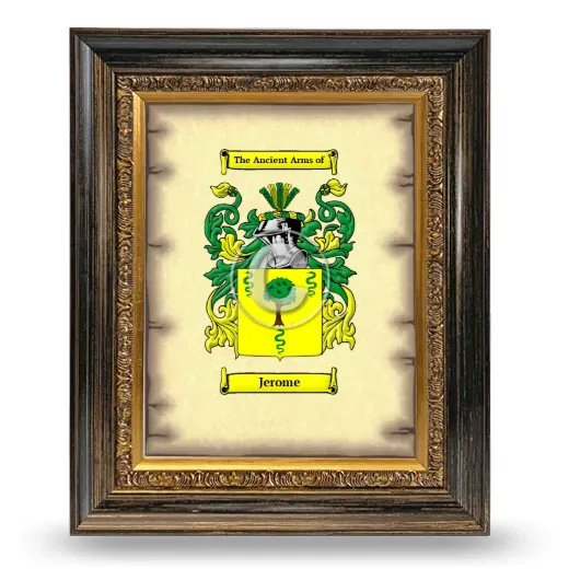 Jerome Coat of Arms Framed - Heirloom