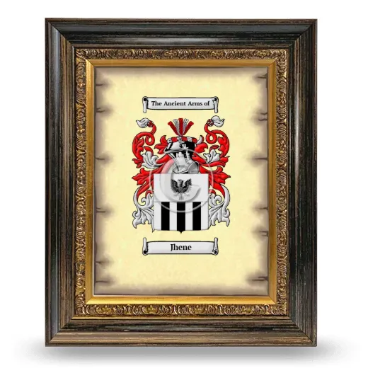 Jhene Coat of Arms Framed - Heirloom