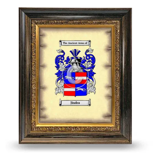 Jindra Coat of Arms Framed - Heirloom