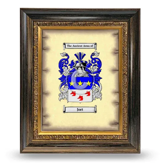 Jort Coat of Arms Framed - Heirloom