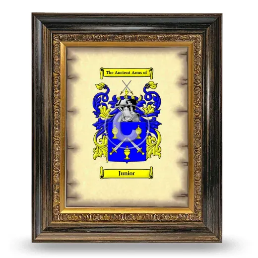 Junior Coat of Arms Framed - Heirloom
