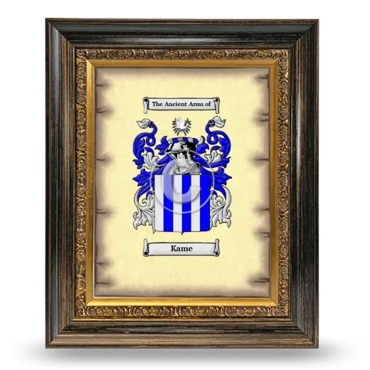 Kame Coat of Arms Framed - Heirloom