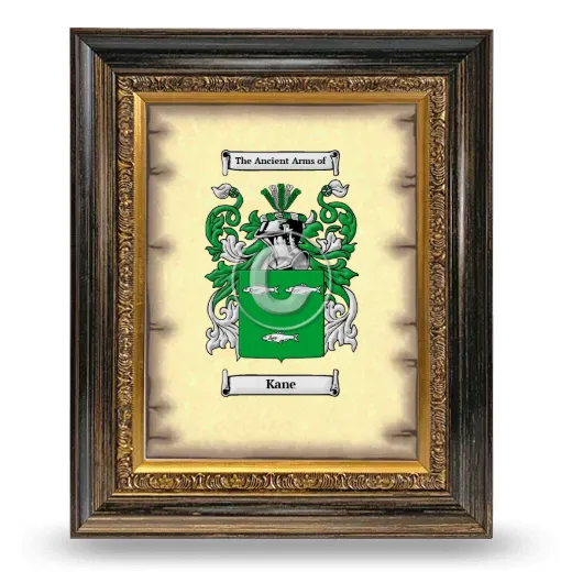 Kane Coat of Arms Framed - Heirloom