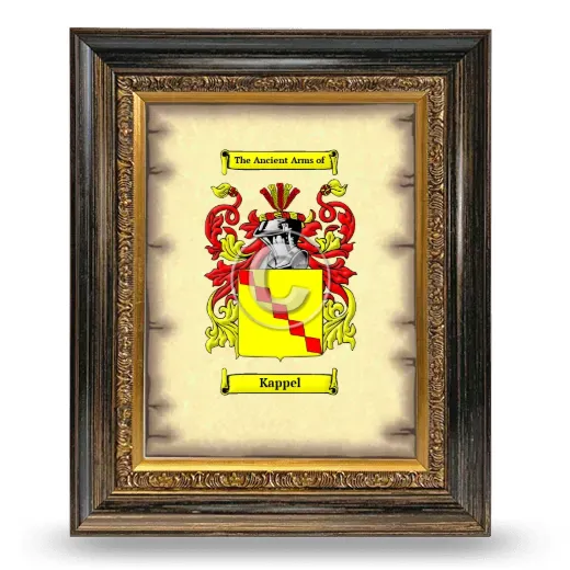 Kappel Coat of Arms Framed - Heirloom