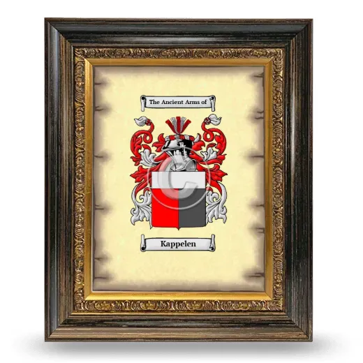 Kappelen Coat of Arms Framed - Heirloom