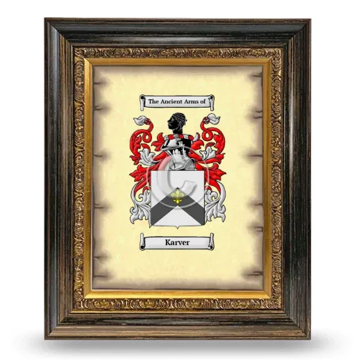Karver Coat of Arms Framed - Heirloom