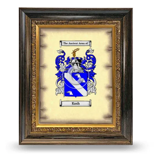 Kash Coat of Arms Framed - Heirloom