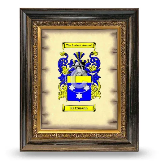 Katzmann Coat of Arms Framed - Heirloom