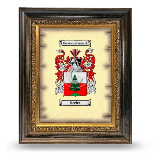 Keefer Coat of Arms Framed - Heirloom