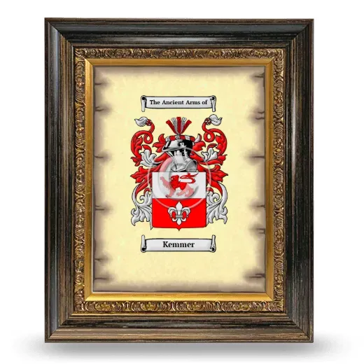 Kemmer Coat of Arms Framed - Heirloom