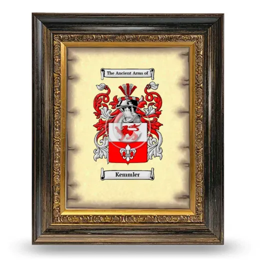 Kemmler Coat of Arms Framed - Heirloom