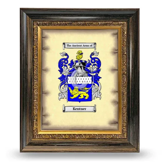 Kentner Coat of Arms Framed - Heirloom
