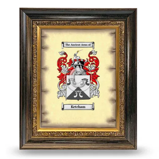 Ketcham Coat of Arms Framed - Heirloom
