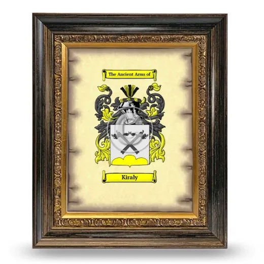 Kiraly Coat of Arms Framed - Heirloom