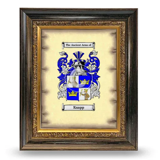 Knapp Coat of Arms Framed - Heirloom